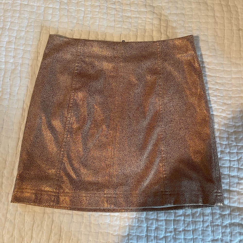 Free People semi-tight glitter skirt